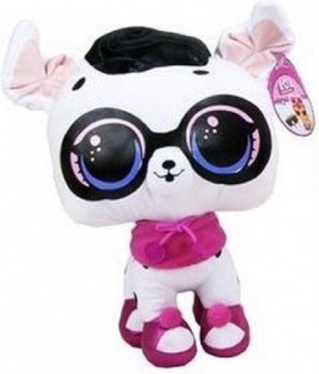 L.O.L. Surprise PETS - 27 cm (wit-roze)| PLUCHE | LETS BE FRIENDS | LOL knuffel